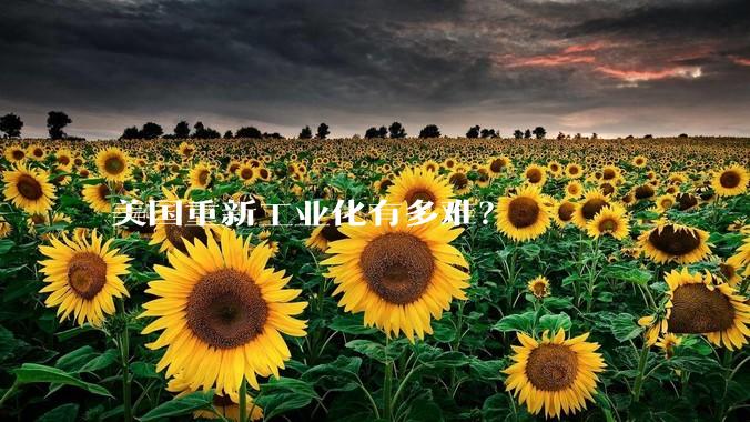 美国重新工业化有多难？